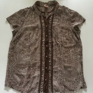 Faded Glory short sleeve button down shirt Medium